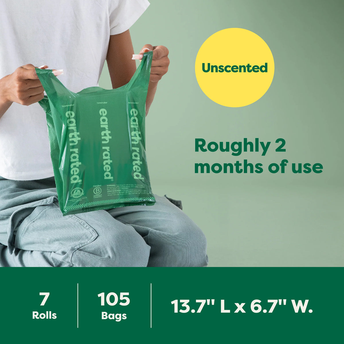 Dog Poop Bags With Handles on a Roll