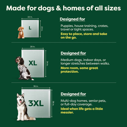 7 Count Trial Pack - Max Absorbency Pee Pads With AbsorbShield™+ Technology