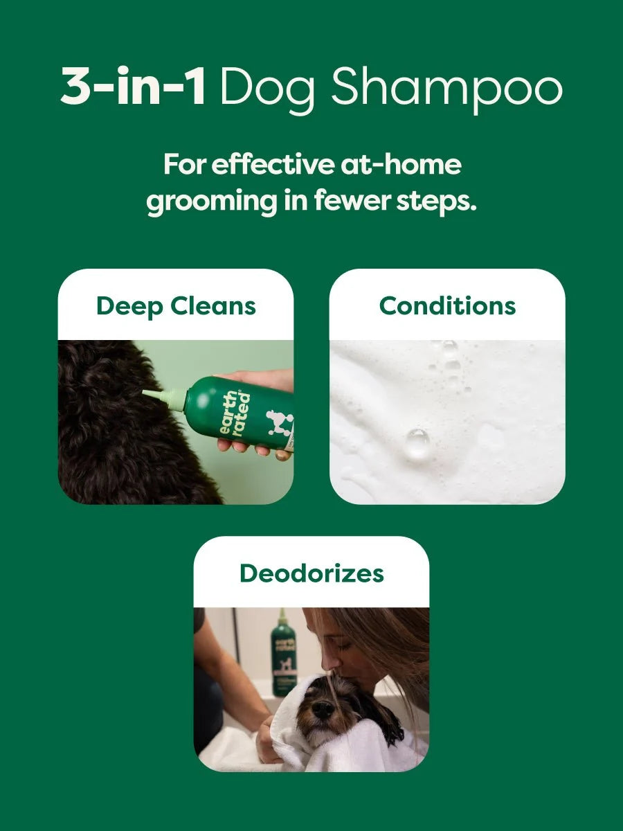 Detangling 3-in-1 Dog Shampoo - Cleans, Detangles and Hydrates