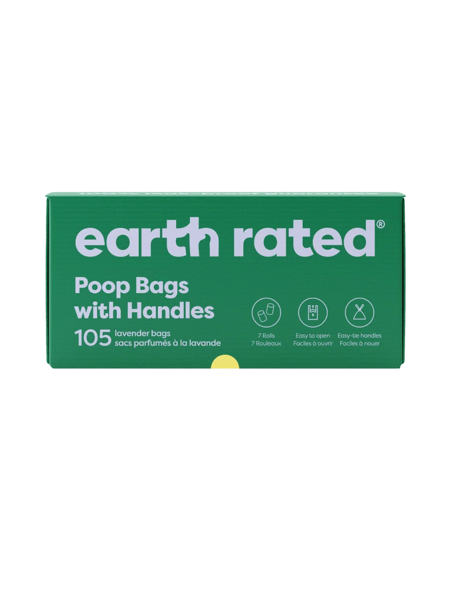Dog Poop Bags With Handles on a Roll