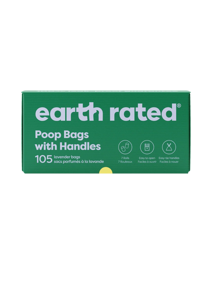 Dog Poop Bags With Handles on a Roll