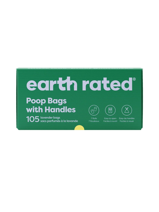 Dog Poop Bags With Handles on a Roll
