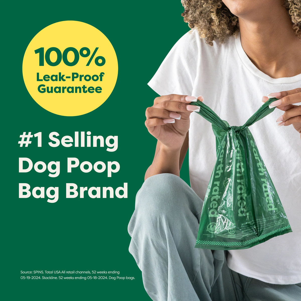 Dog Poop Bags With Handles on a Roll