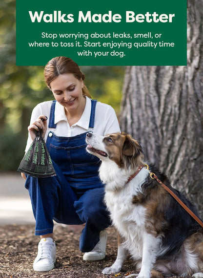 Odor-Blocking Dog Poop Bags Refill Rolls With 3X Protect Technology