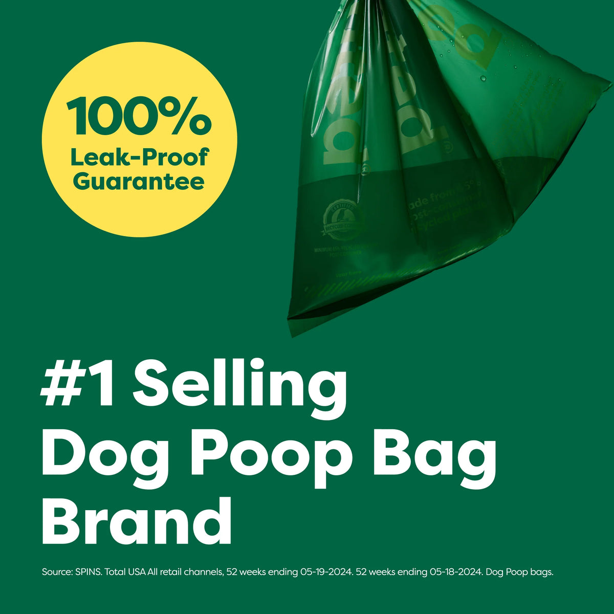 Dog Poop Bag Refill Rolls – Leak-Proof, Extra Strong