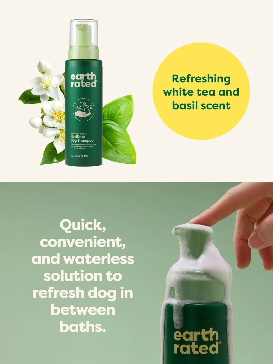 No-Rinse Dog Shampoo - Waterless Foam Cleanser For All Coats