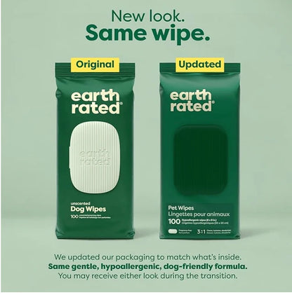 Dog Grooming Wipes - Hypoallergenic Wipes for Paws, Body & Bum | Gentle Daily Cleaning
