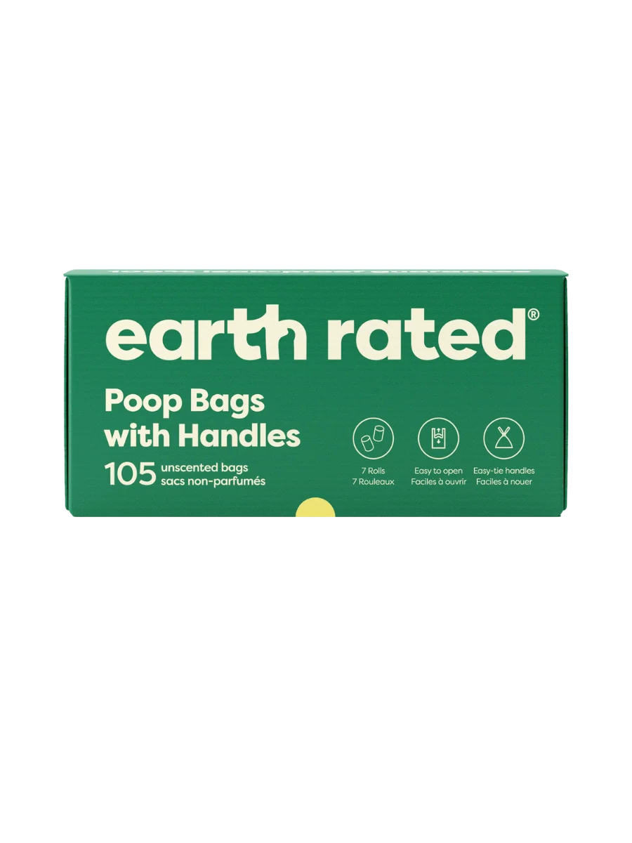 Dog Poop Bags With Handles on a Roll