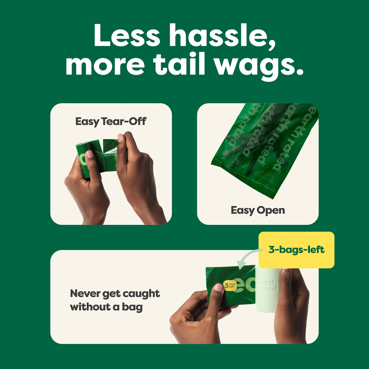 Dog Poop Bag Refill Rolls – Leak-Proof, Extra Strong
