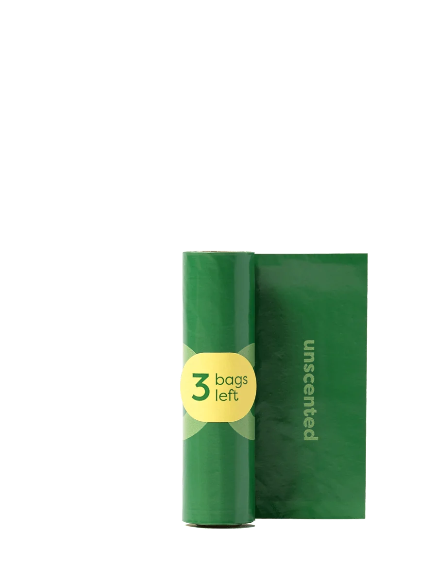 Poop Bag Dispenser with 15 Bags